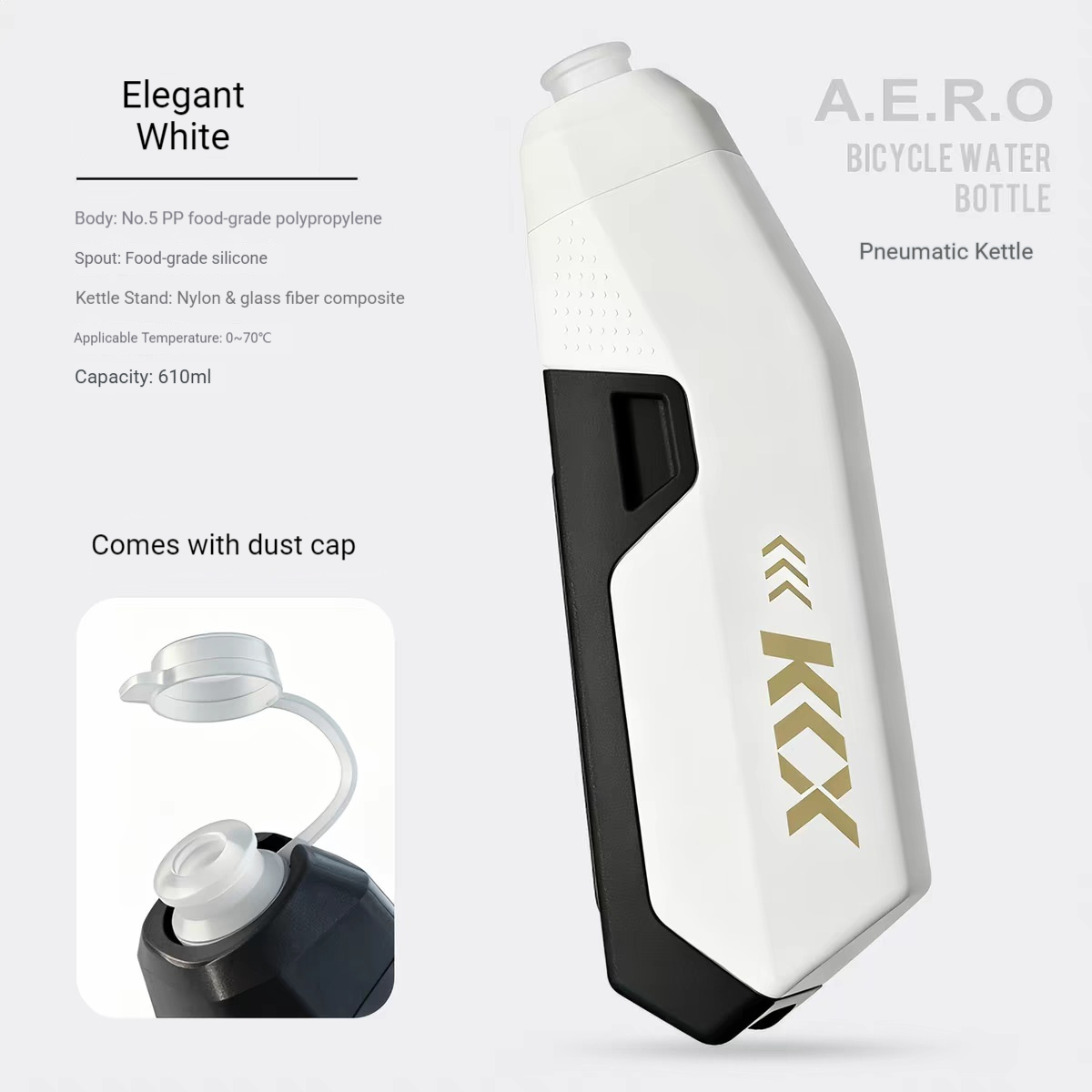 Mountain Biking Water Bottle - Bouteille d'eau aérodynamique de grande capacité
