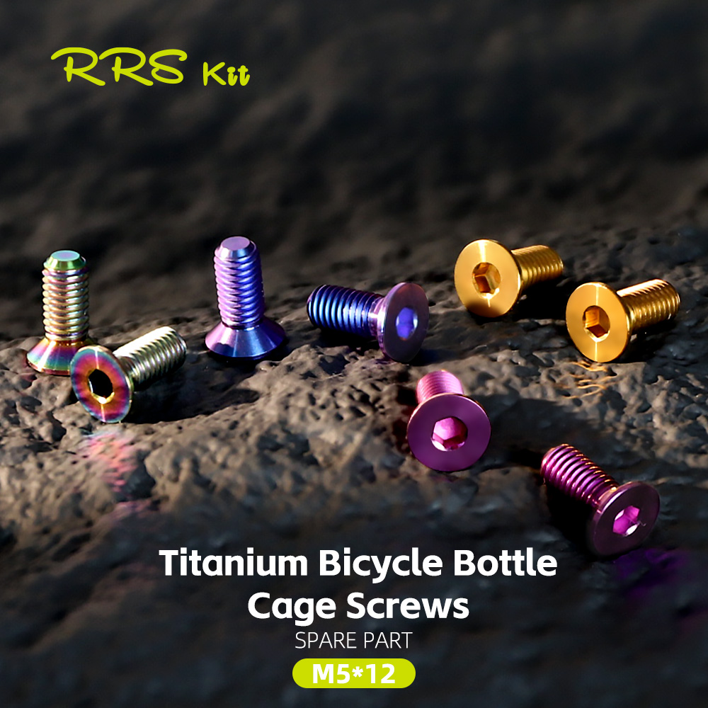 Mountain Biking Water Bottle - Rrskit vélo 2 pièces titane porte-bidon