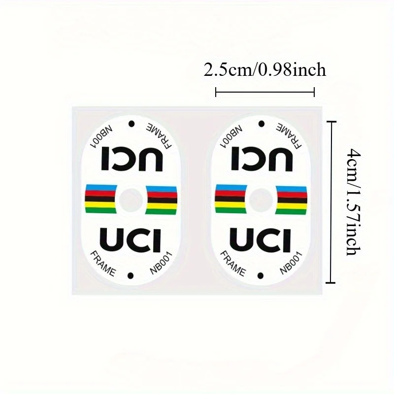Mountain Biking Uci - Autocollants de valve de vélo certifiés