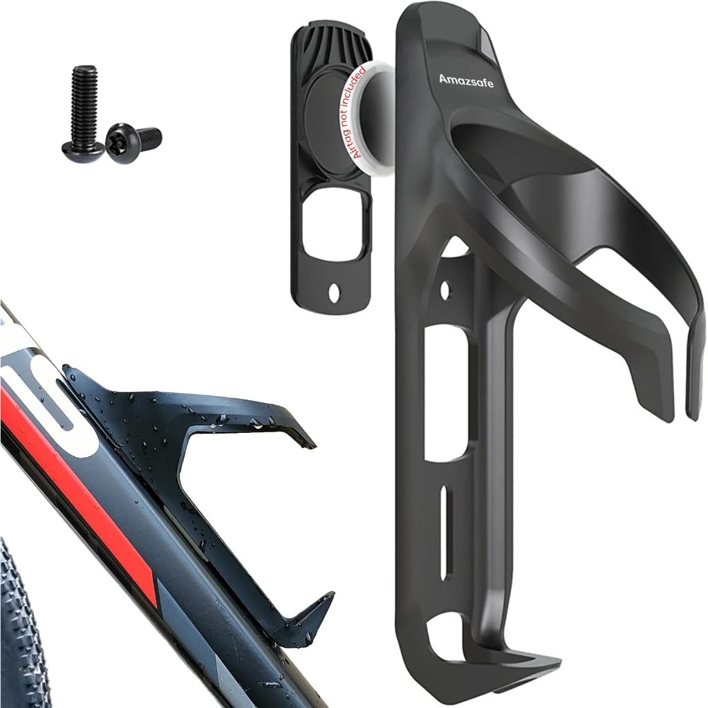 Mountain Biking Water Bottle - Support de vélo Airtag caché sur