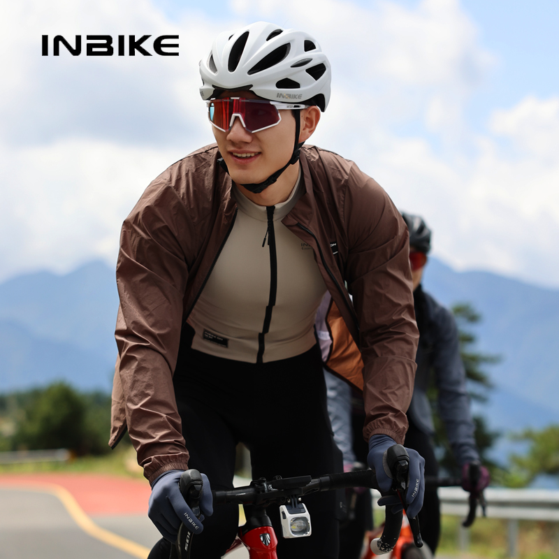 Mountain Biking Rain Jacket - INBIKE-Coupe-vent à manches longues pour hommes,