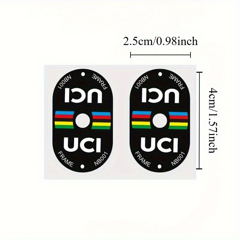Mountain Biking Uci - Autocollants de Valve de vélo certifiés
