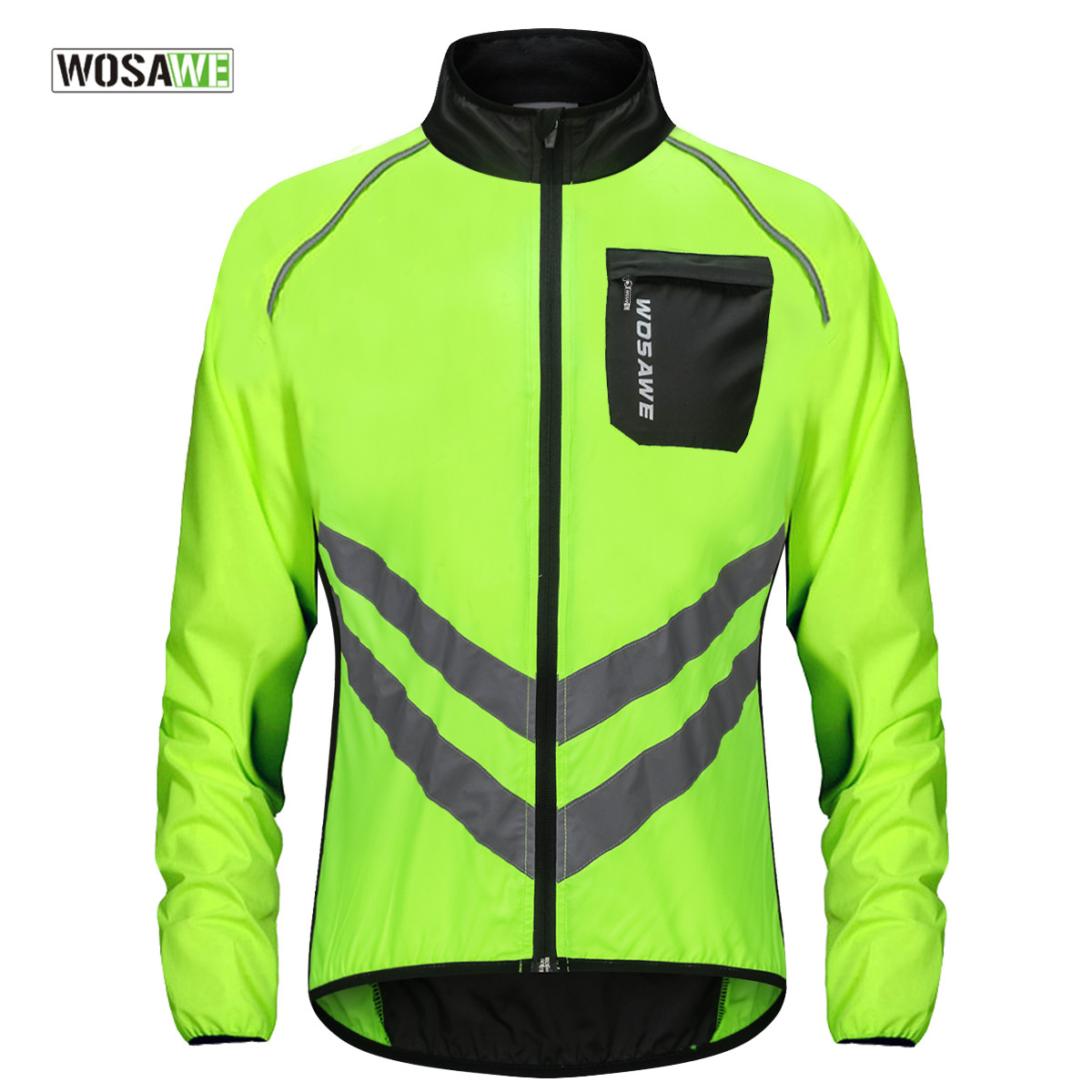 Mountain Biking Rain Jacket - WOSAWE cyclisme veste de pluie haute