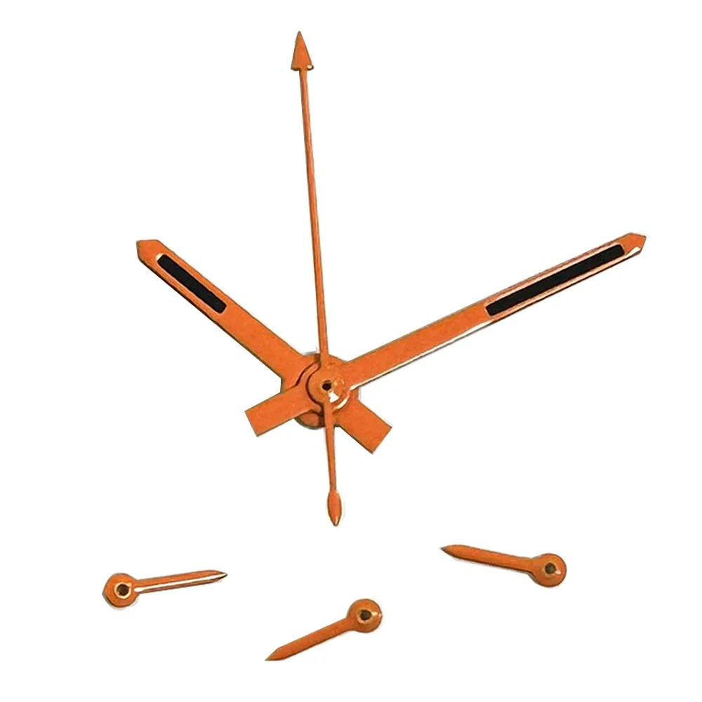 Mtb Brake Rotor - Aiguilles de montre argentées et oranges