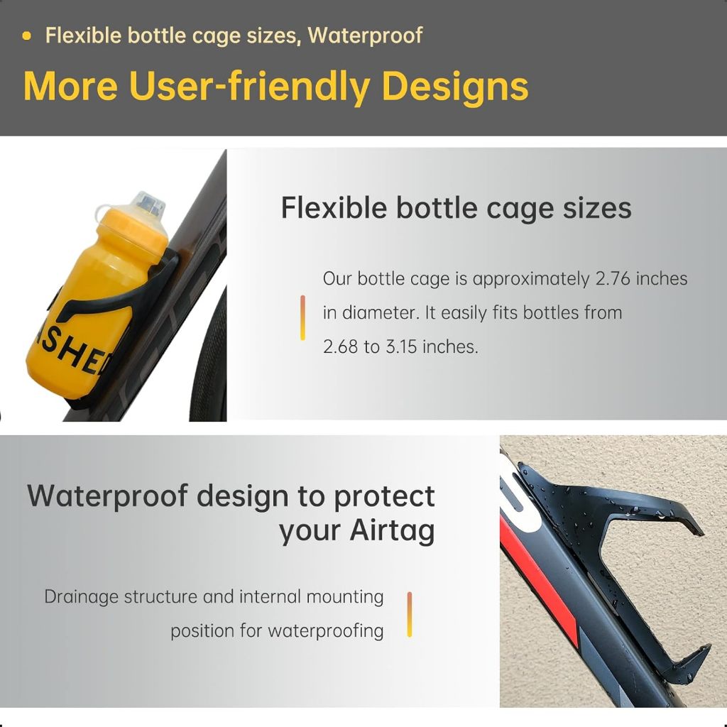 Support de vélo Airtag caché s - Mountain Biking Water Bottle avis et prix