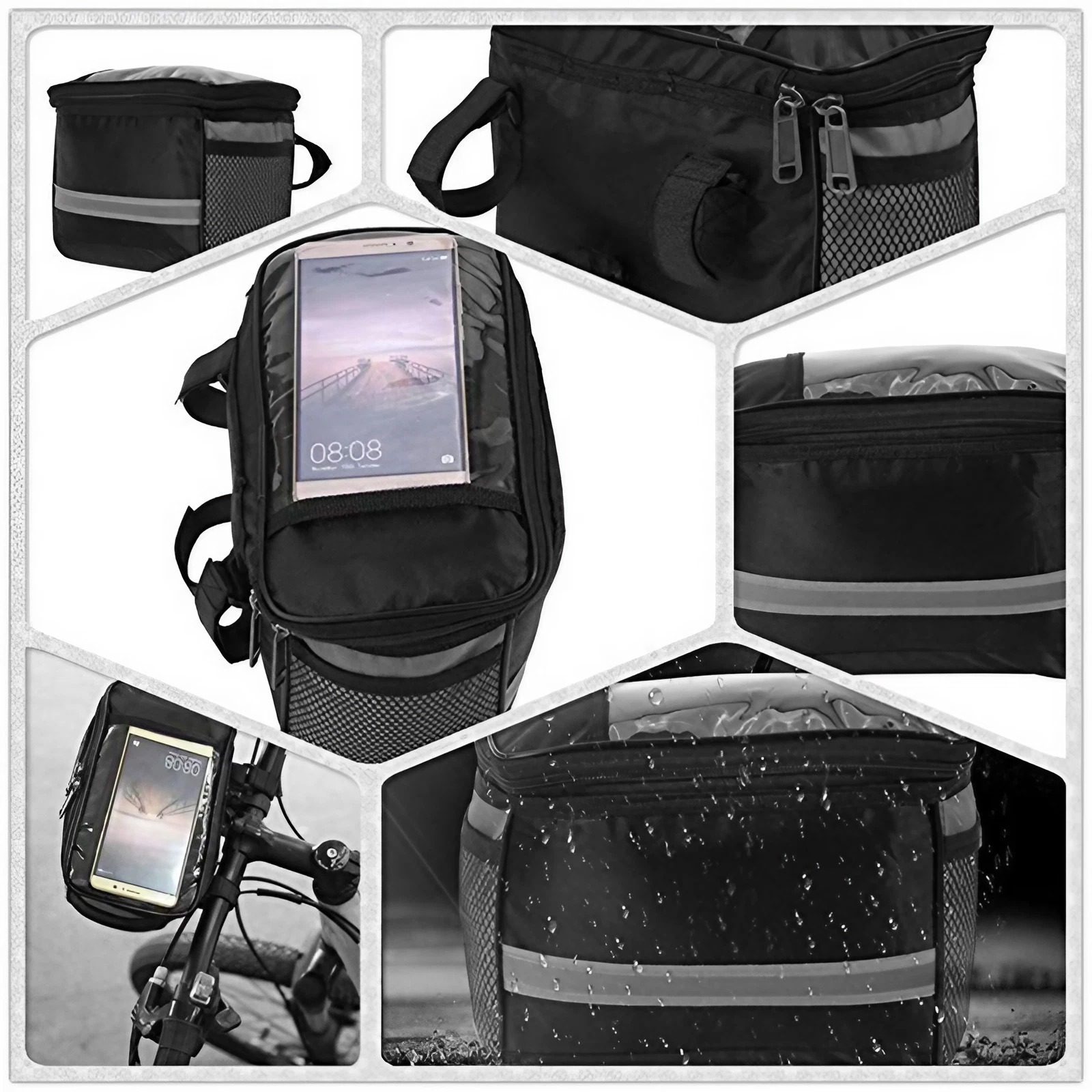Sac de guidon de vélo pliable  - Mountain Biking Hip Pack avis et prix
