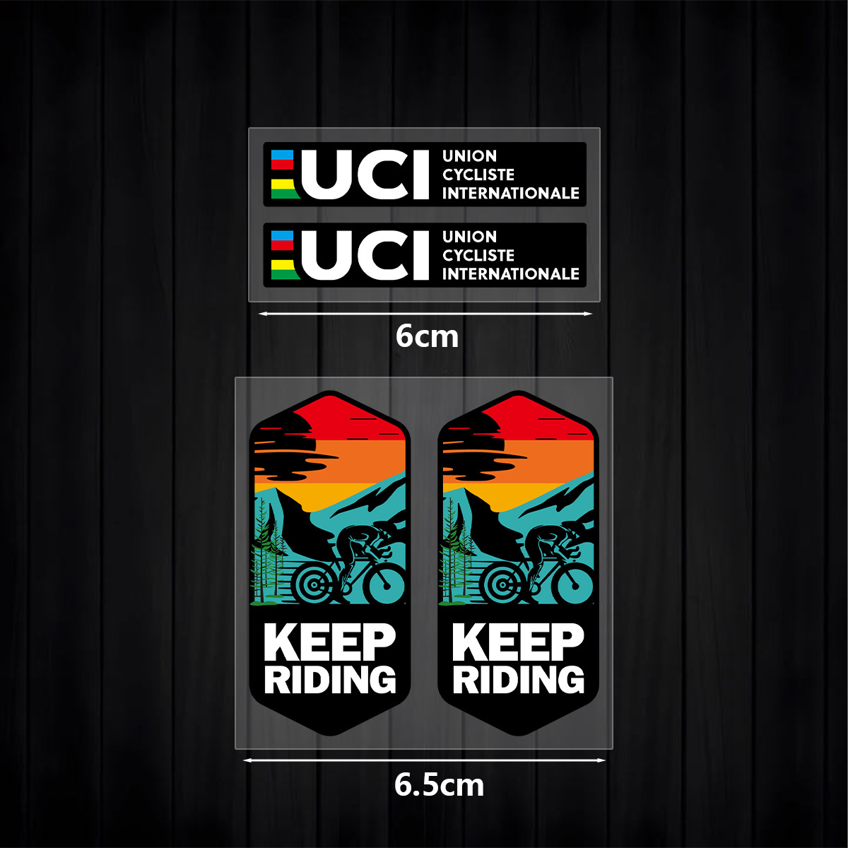 Ensemble d'autocollants UCI Ke - Mountain Biking Uci avis et prix